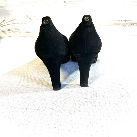 Stuart weitzman black hills suede 8m high heel shoes - Picture 5 of 10